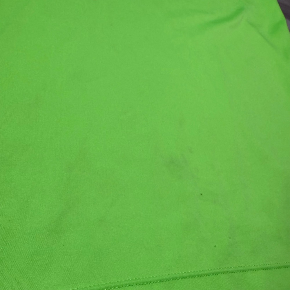 Arsenal FC T-Shirt Mens XL Neon Green Polka Dot Official Soccer Jersey Top - Picture 6 of 6